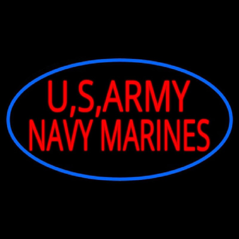 Us Army Navy Marines Neon Sign