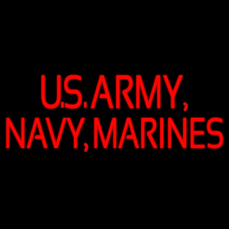 Us Army Navy Marines Neon Sign