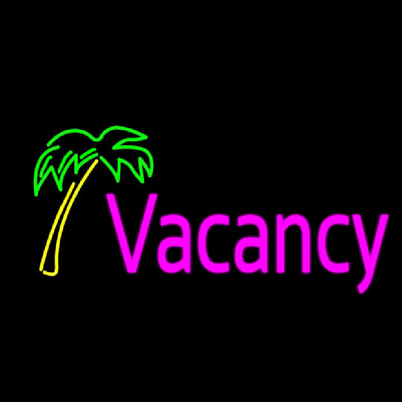 Vacancy Palm Tree Neon Sign