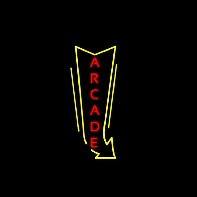Vertical Arcade Logo Neon Sign
