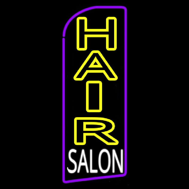 Vertical Hair Salon Neon Sign