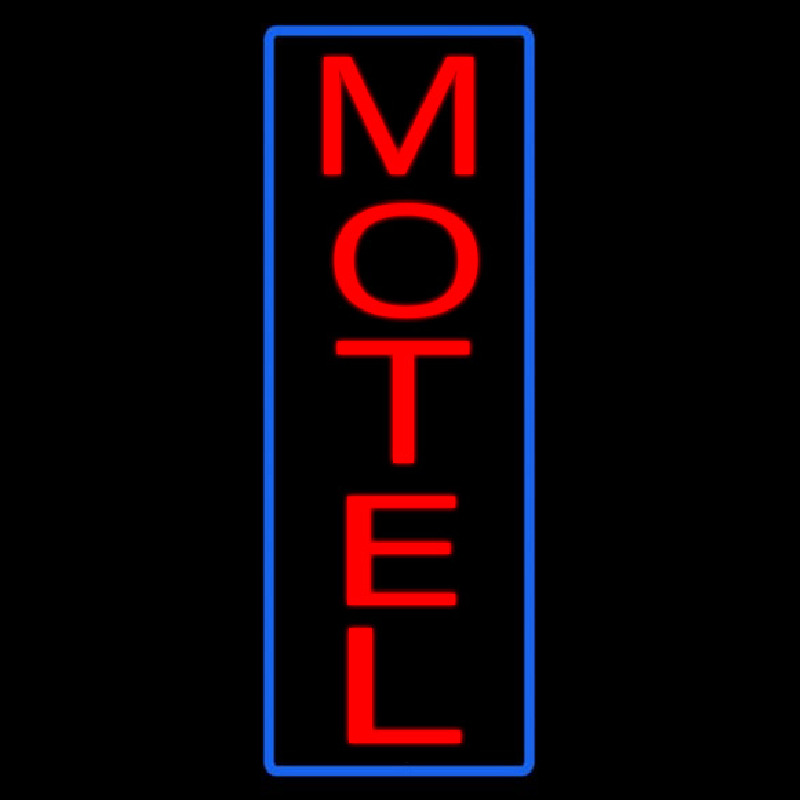 Vertical Motel Neon Sign