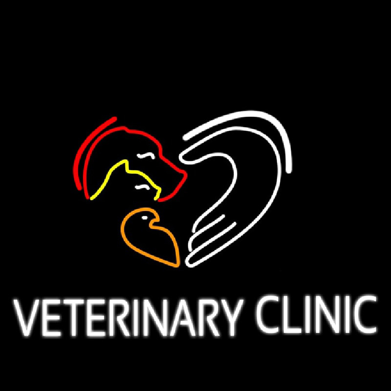 Veterinary Clinic Neon Sign