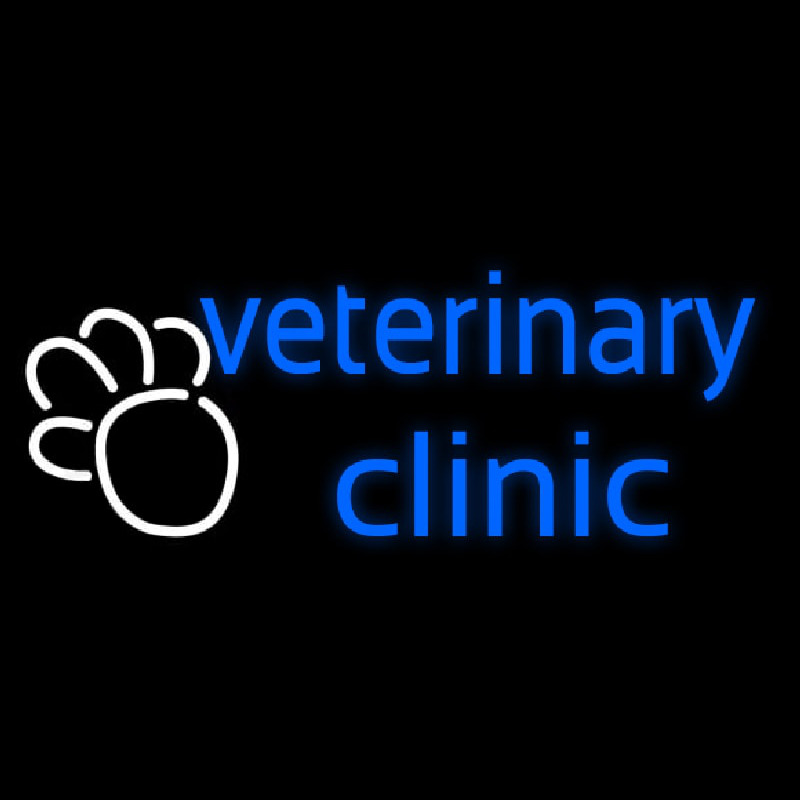 Veterinary Clinic Neon Sign