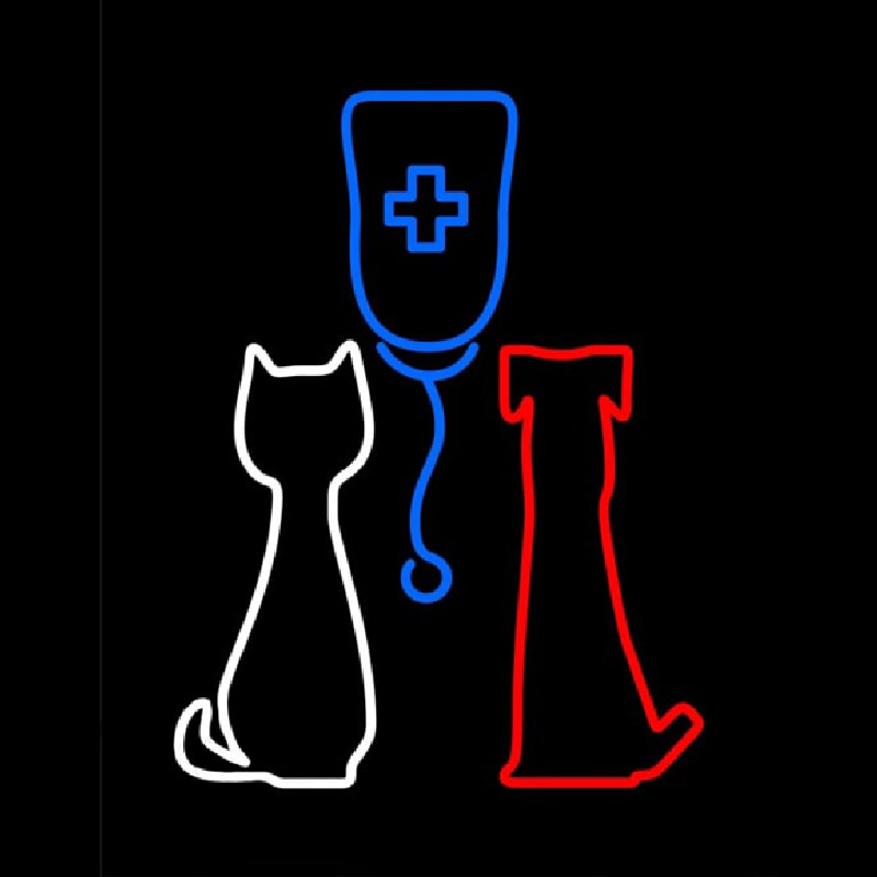 Veterinary Pet Clinic Neon Sign