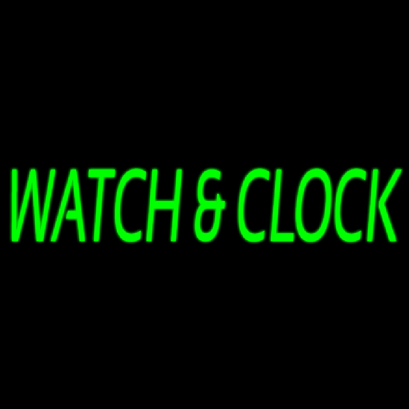 Watch And Clock Neon Sign