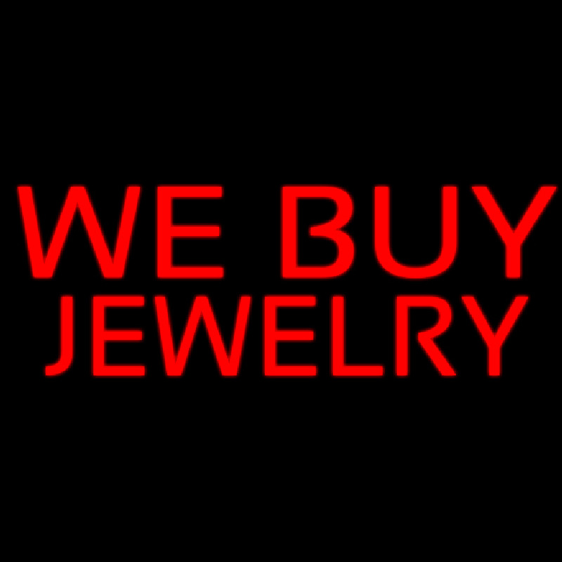 We Buy Jewelry Neon Sign