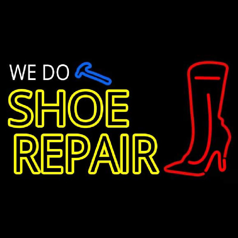 We Do Shoe Repair Neon Sign