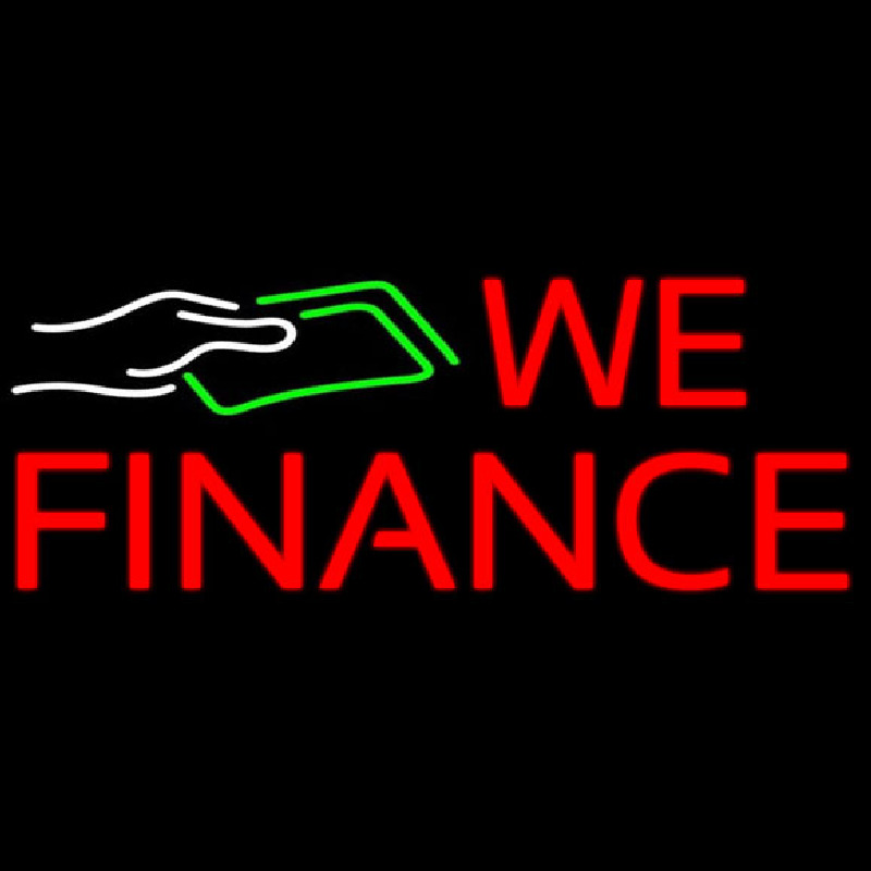We Fianance Note Logo 1 Neon Sign