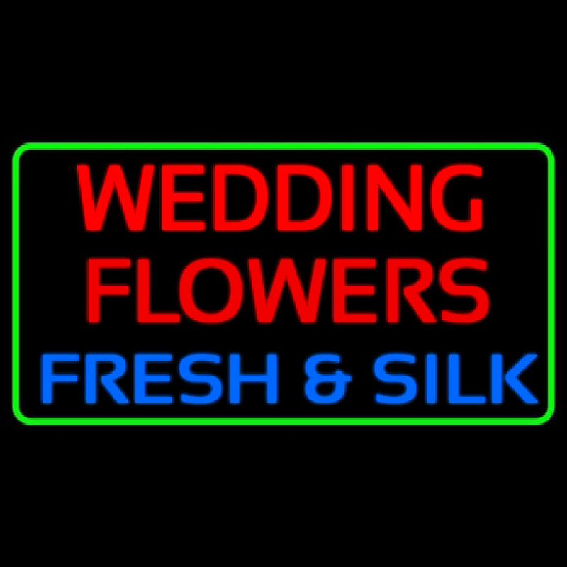 Wedding Flowers Neon Sign