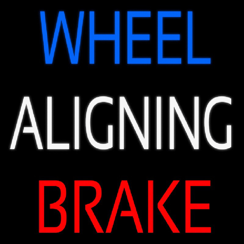 Wheel Aligning Brake 2 Neon Sign