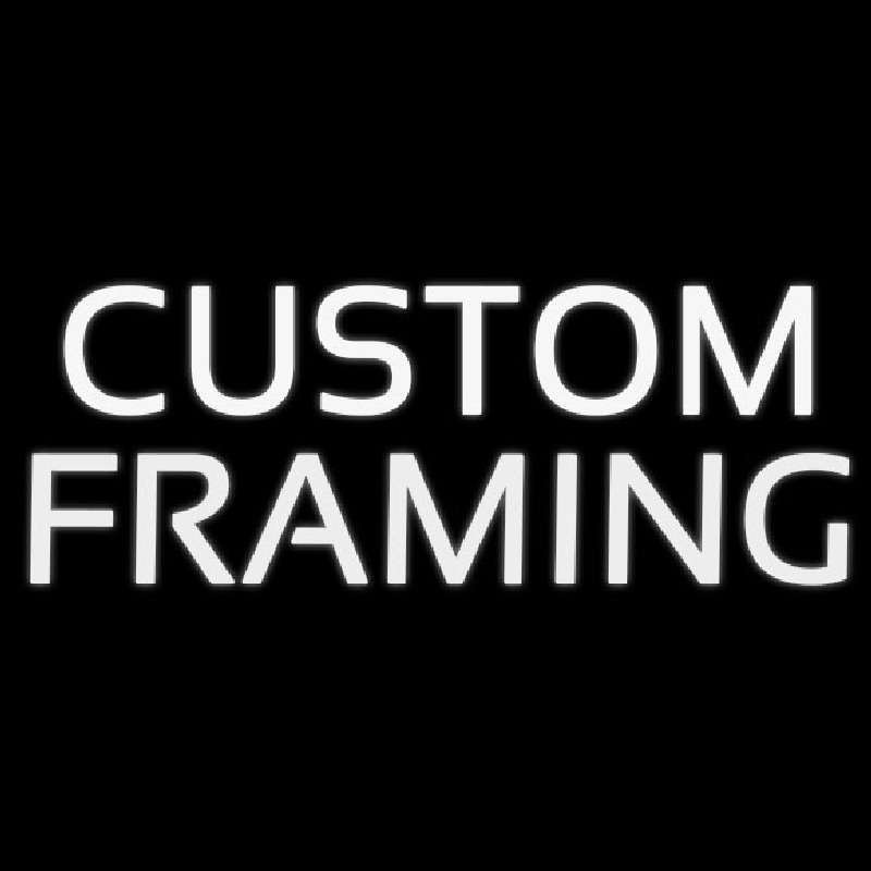 White Custom Framing Neon Sign