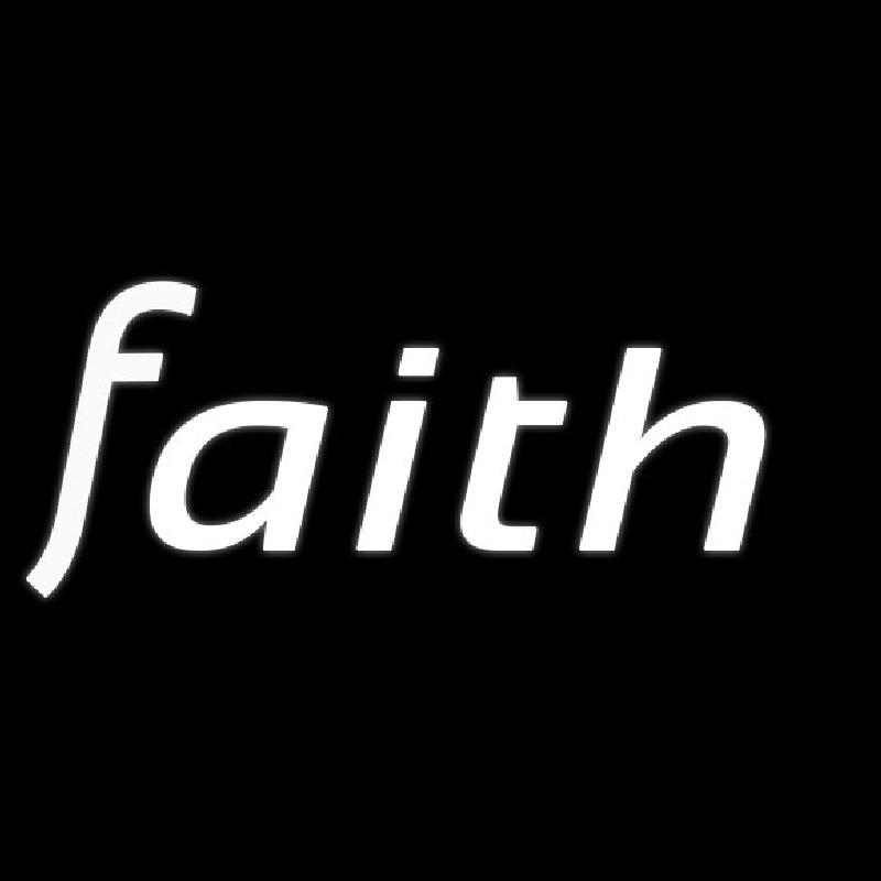 White Faith Neon Sign