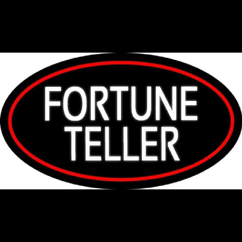 White Fortune Teller Neon Sign