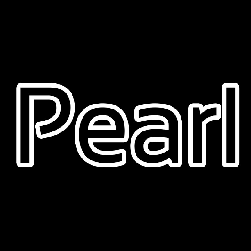 White Pearl Cursive Neon Sign