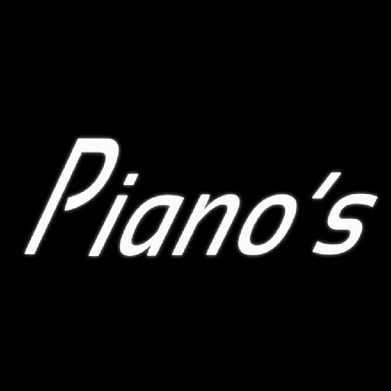 White Pianos Cursive 1 Neon Sign