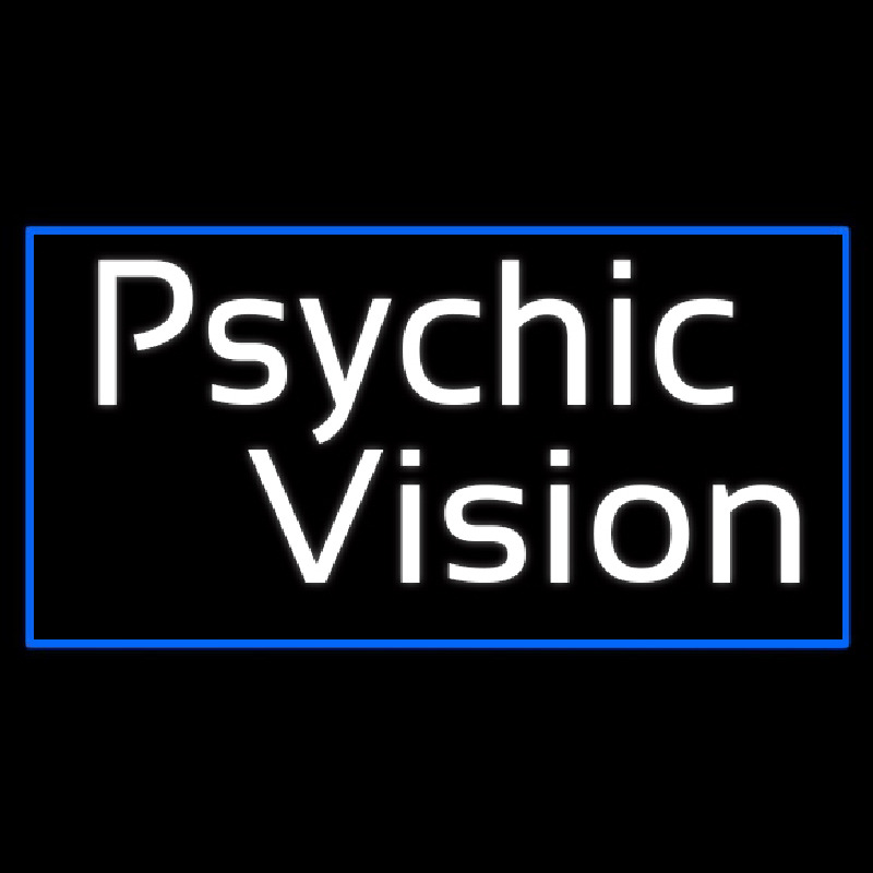 White Psychic Vision Neon Sign