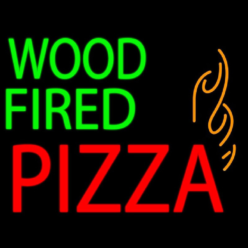 Wood Fired Pizza Neon Sign