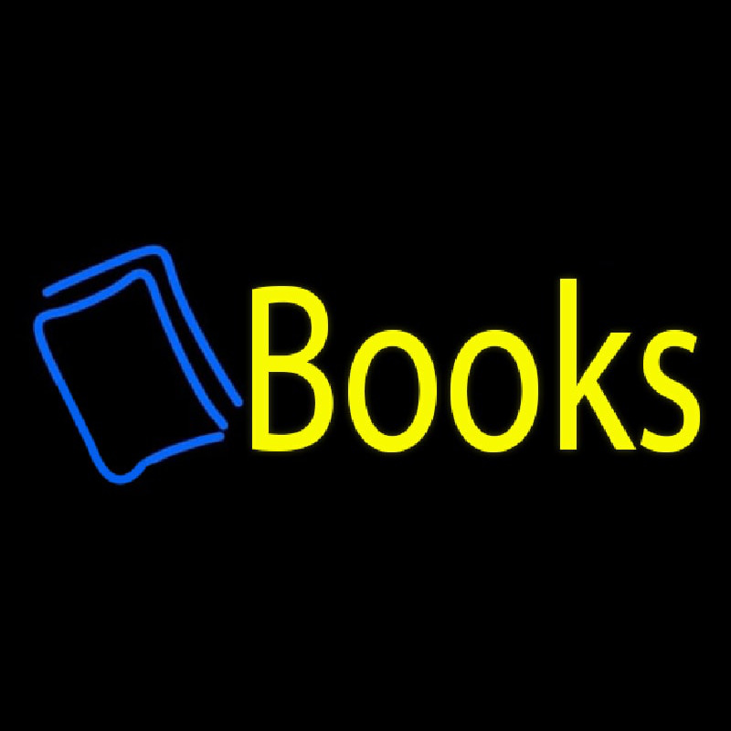 Yellow Books Neon Sign