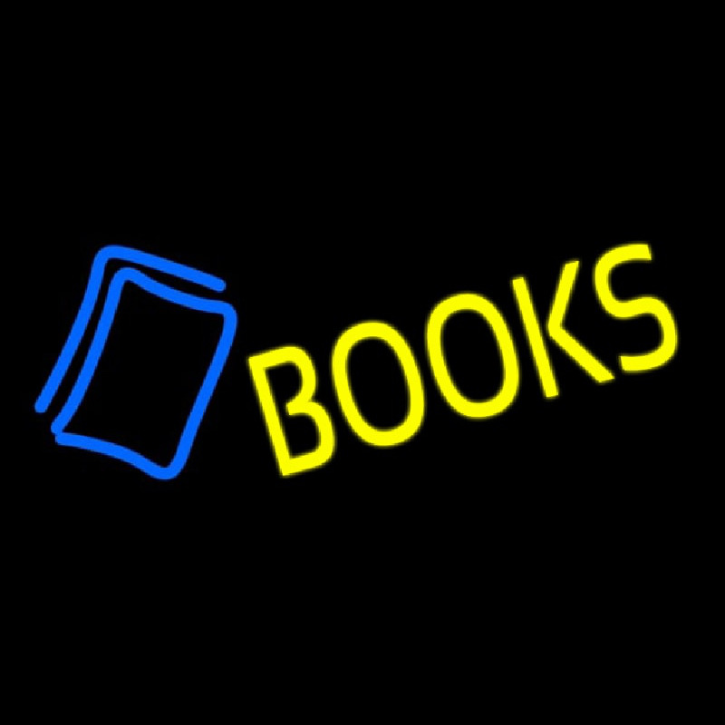 Yellow Books Neon Sign