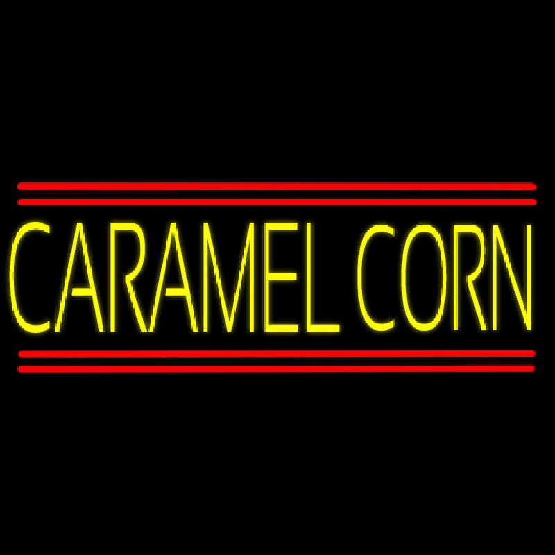 Yellow Caramel Corn Neon Sign