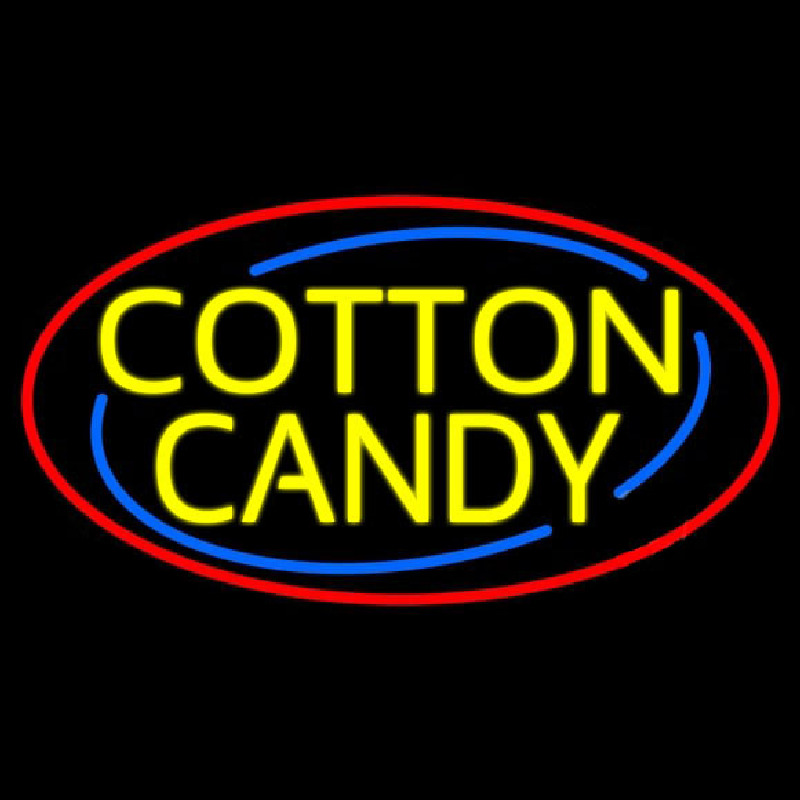 Yellow Cotton Candy Neon Sign