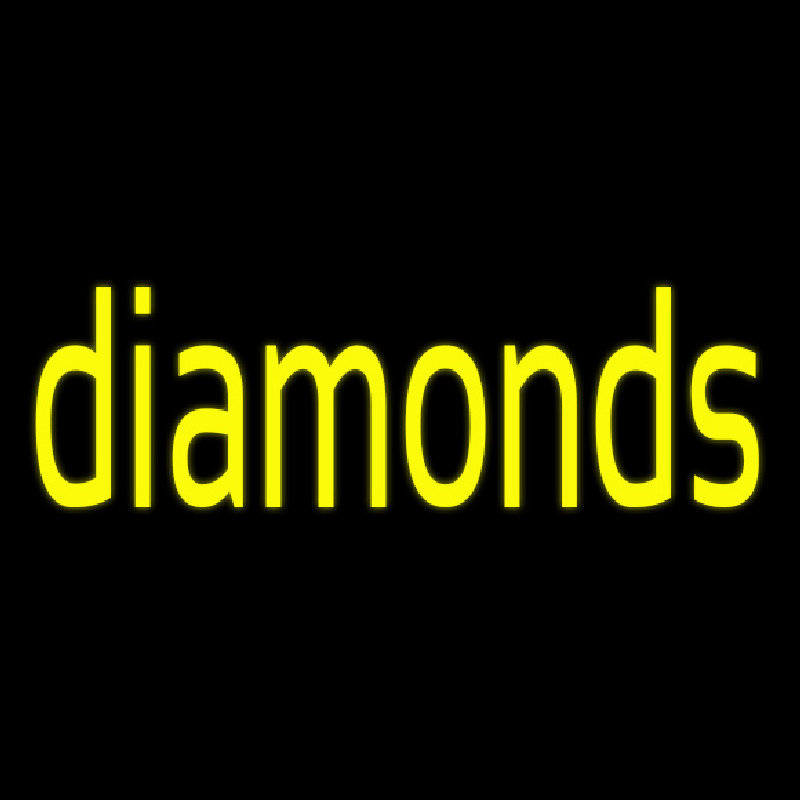 Yellow Diamond Neon Sign