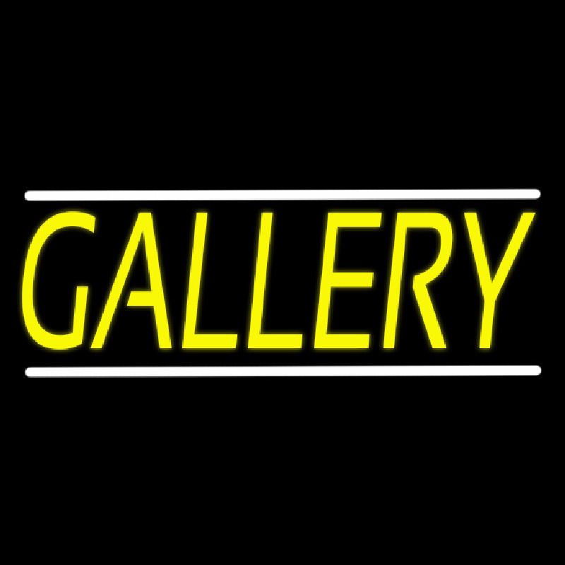 Yellow Gallery Neon Sign