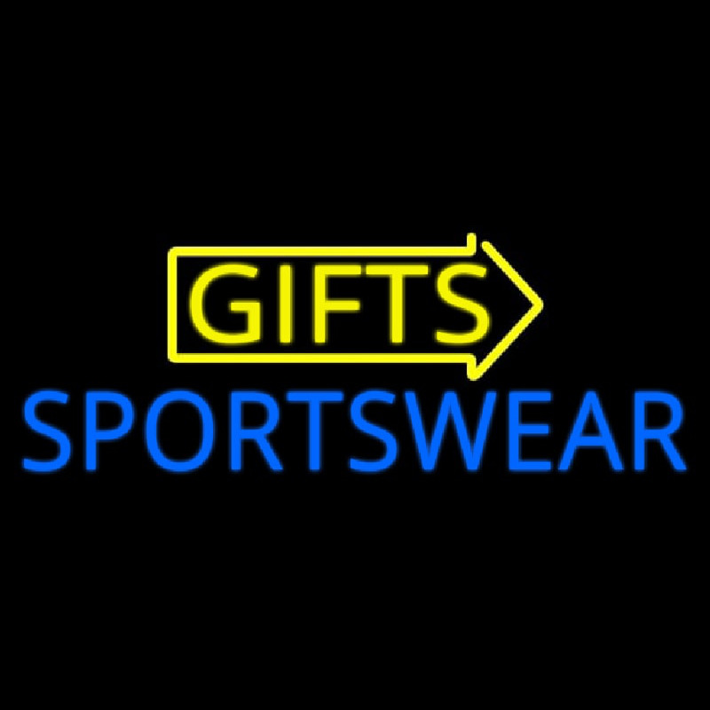 Yellow Gifts Sportswear Neon Sign