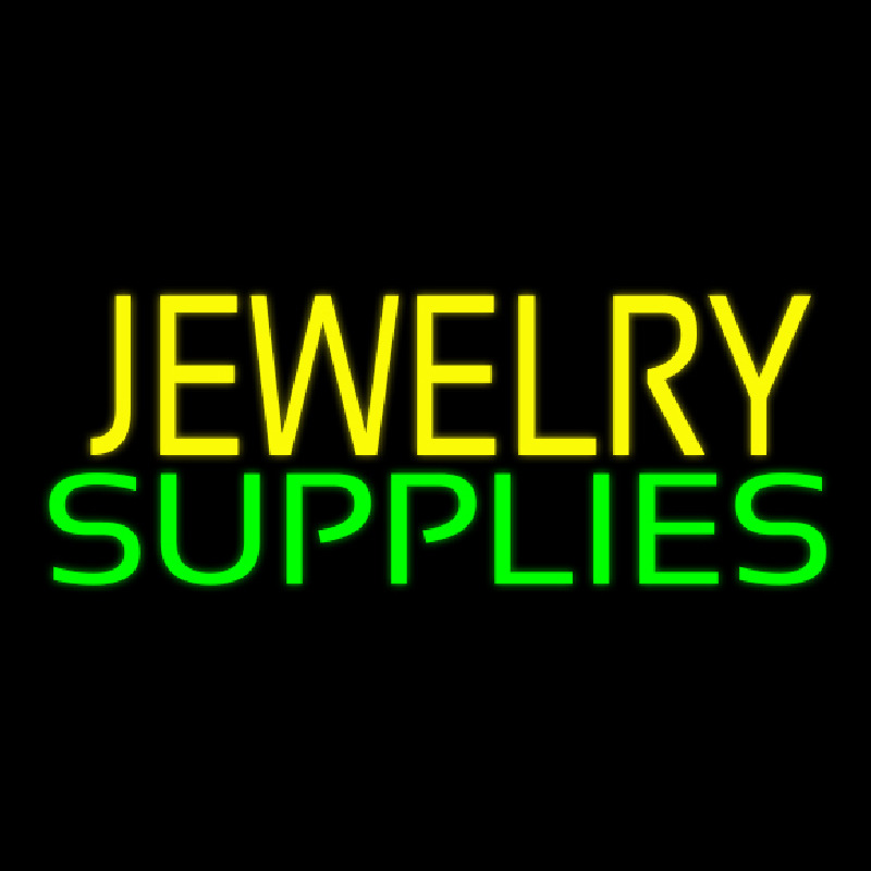 Yellow Jewelry Green Supplies Neon Sign