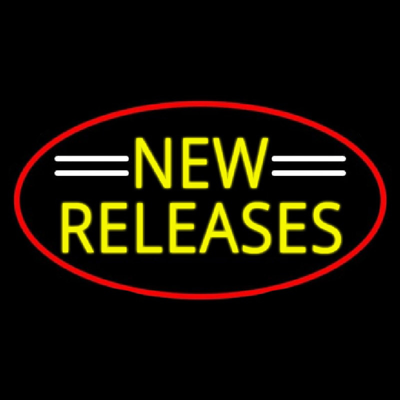 Yellow New Releases Neon Sign