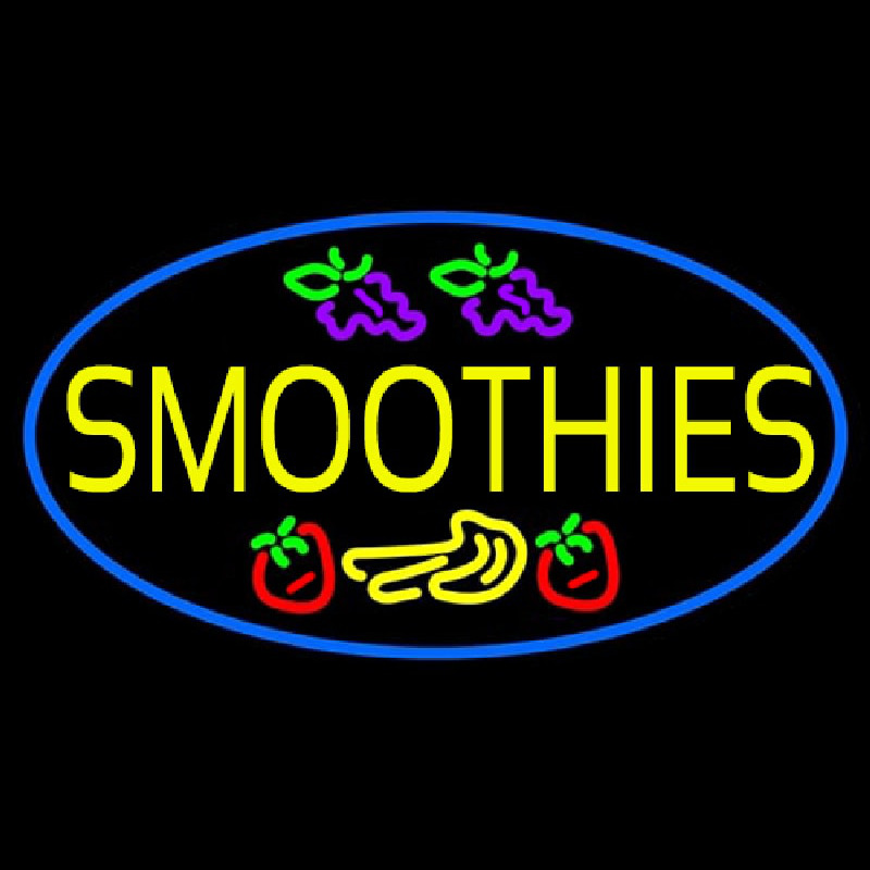 Yellow Smoothies Neon Sign
