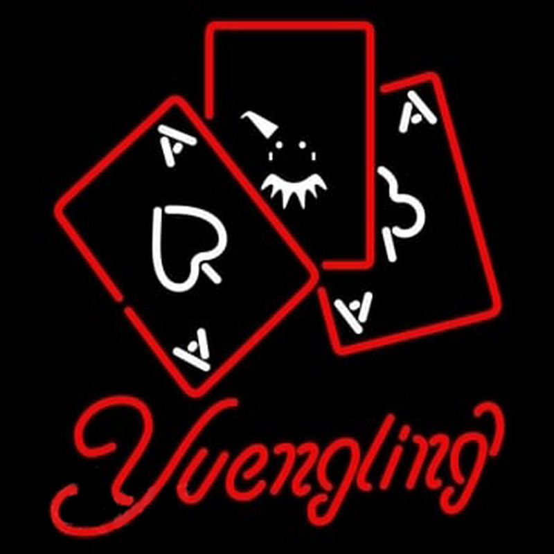 Yuengling Ace And Poker Neon Sign