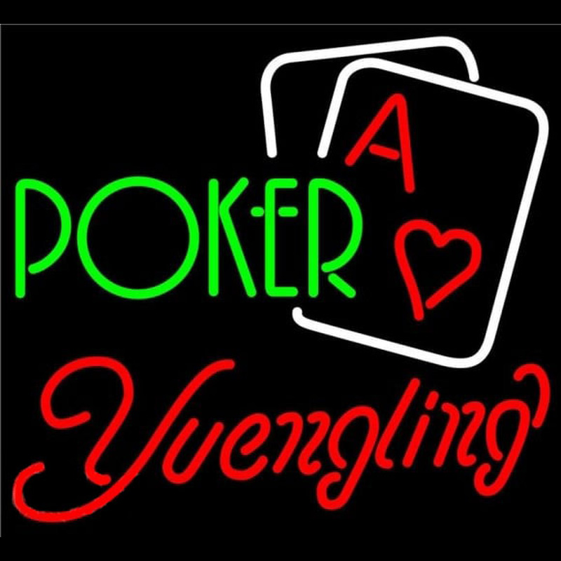 Yuengling Green Poker Beer Sign Neon Sign