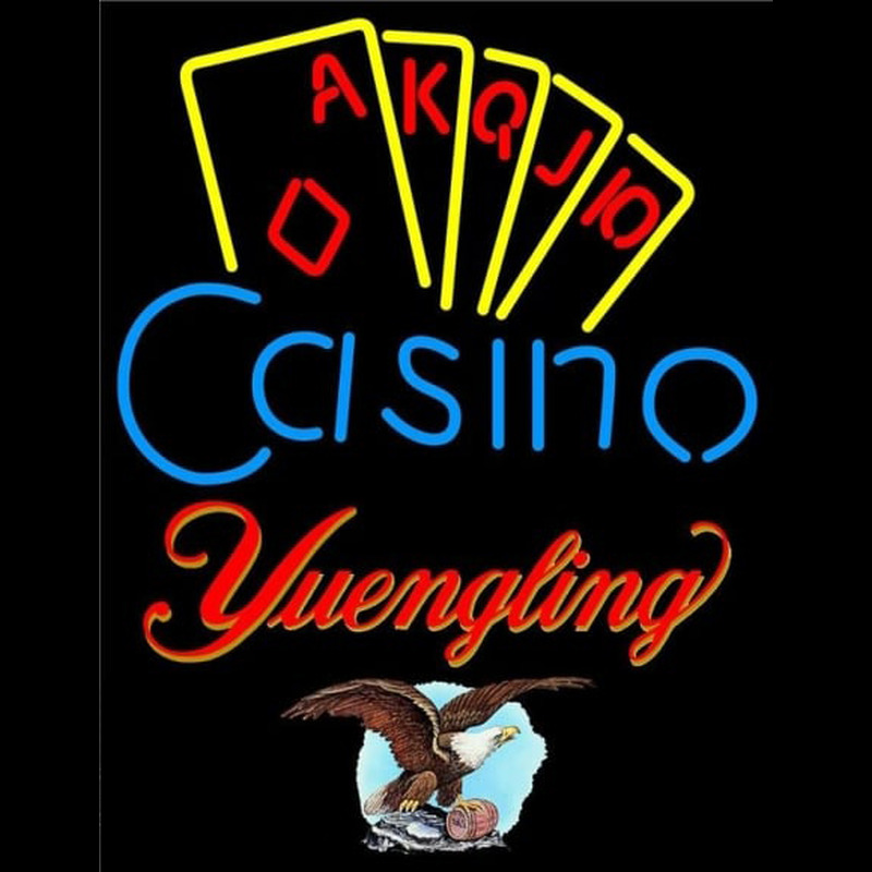 Yuengling Poker Casino Ace Series Beer Sign Neon Sign