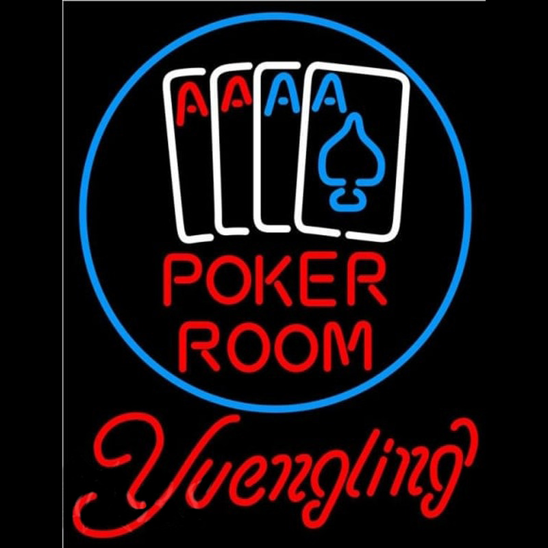 Yuengling Poker Room Beer Sign Neon Sign