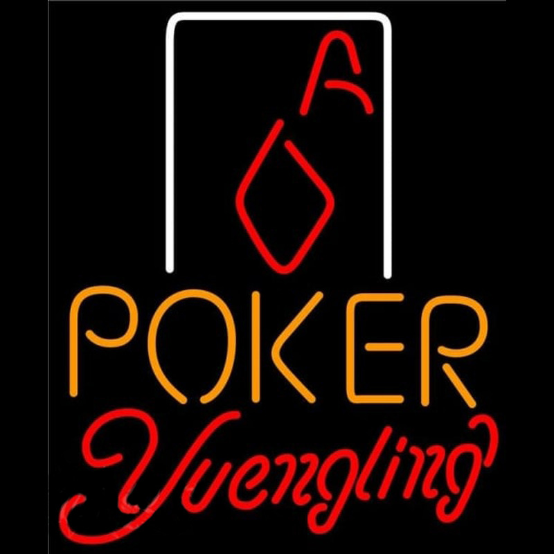 Yuengling Poker Squver Ace Beer Sign Neon Sign