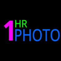 1 Hr Photo Block Neon Sign