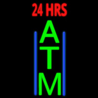 24 Hrs Atm Neon Sign