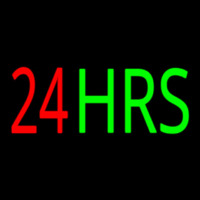 24 Hrs Neon Sign