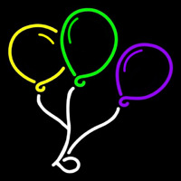 3 Balloon Logo Neon Sign