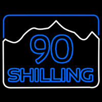 90 Shilling Logo Neon Sign