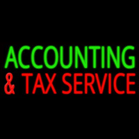 Accounting And Ta  Service Neon Sign