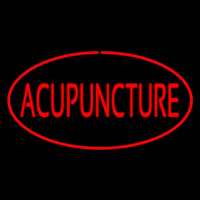 Acupuncture Oval Red Neon Sign