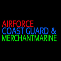 Air Force Coast Guard Merchant Marine Neon Sign