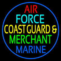 Air Force Coast Guard Merchant Marine Neon Sign