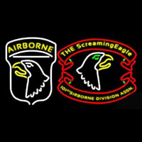 Airborne Division Screaming Eagle Neon Sign