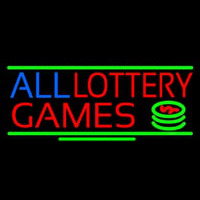 All Lottery Games Neon Sign