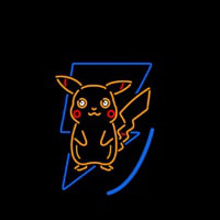 Animal With Flash Icon Neon Sign