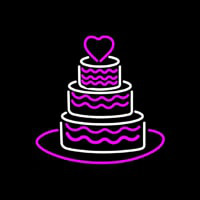 Anniversary Cake Neon Sign
